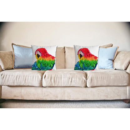 Parrot Head No Cord Pillow 18x18