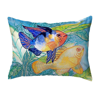 Betsy's Two Fish No Cord Pillow 16x20