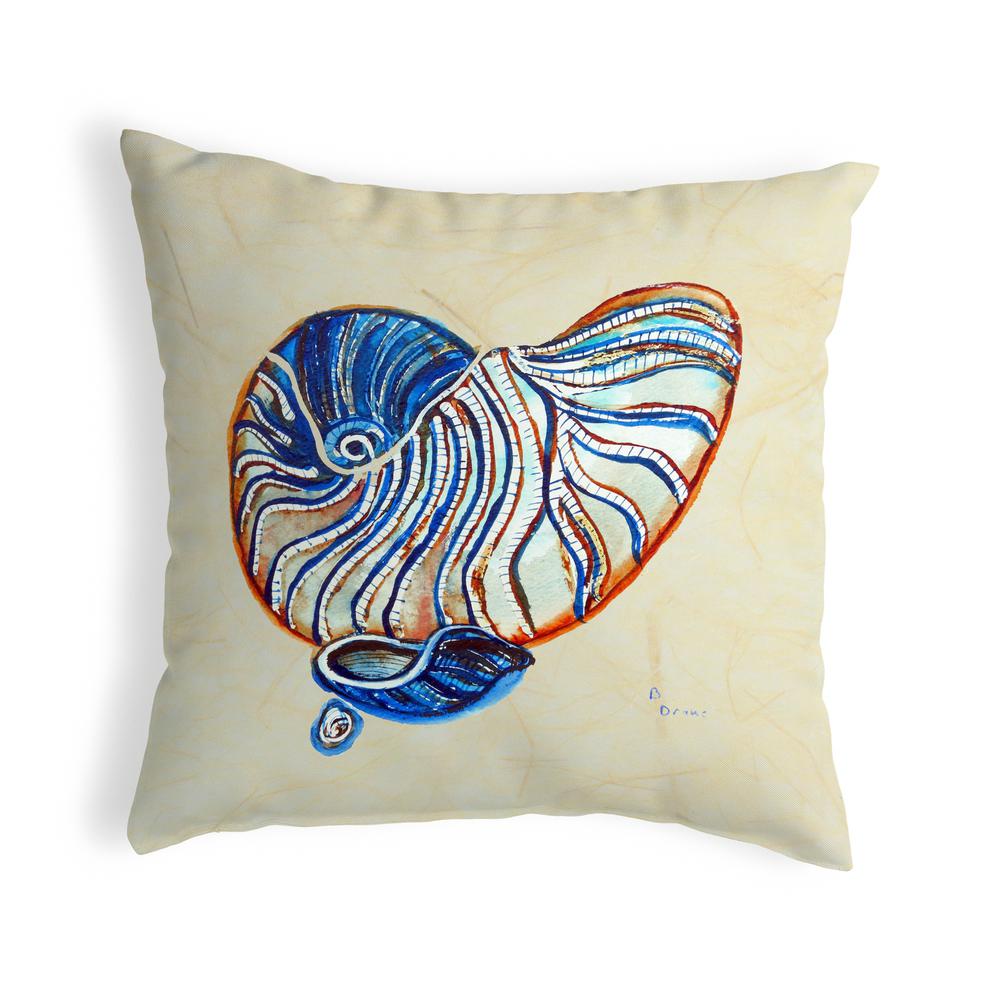 Betsy's Nautilus No Cord Pillow 18x18