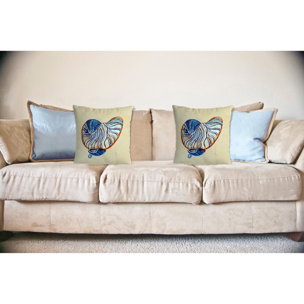 Betsy's Nautilus No Cord Pillow 18x18