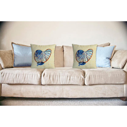 Betsy's Nautilus No Cord Pillow 18x18