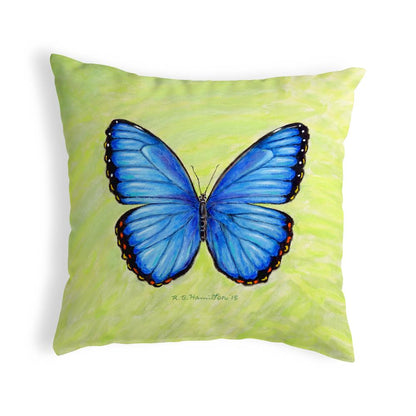 Dick's Blue Morpho No Cord Pillow 18x18