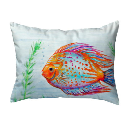 Orange Fish No Cord Pillow 16x20