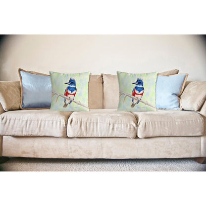 Kingfisher No Cord Pillow 18x18