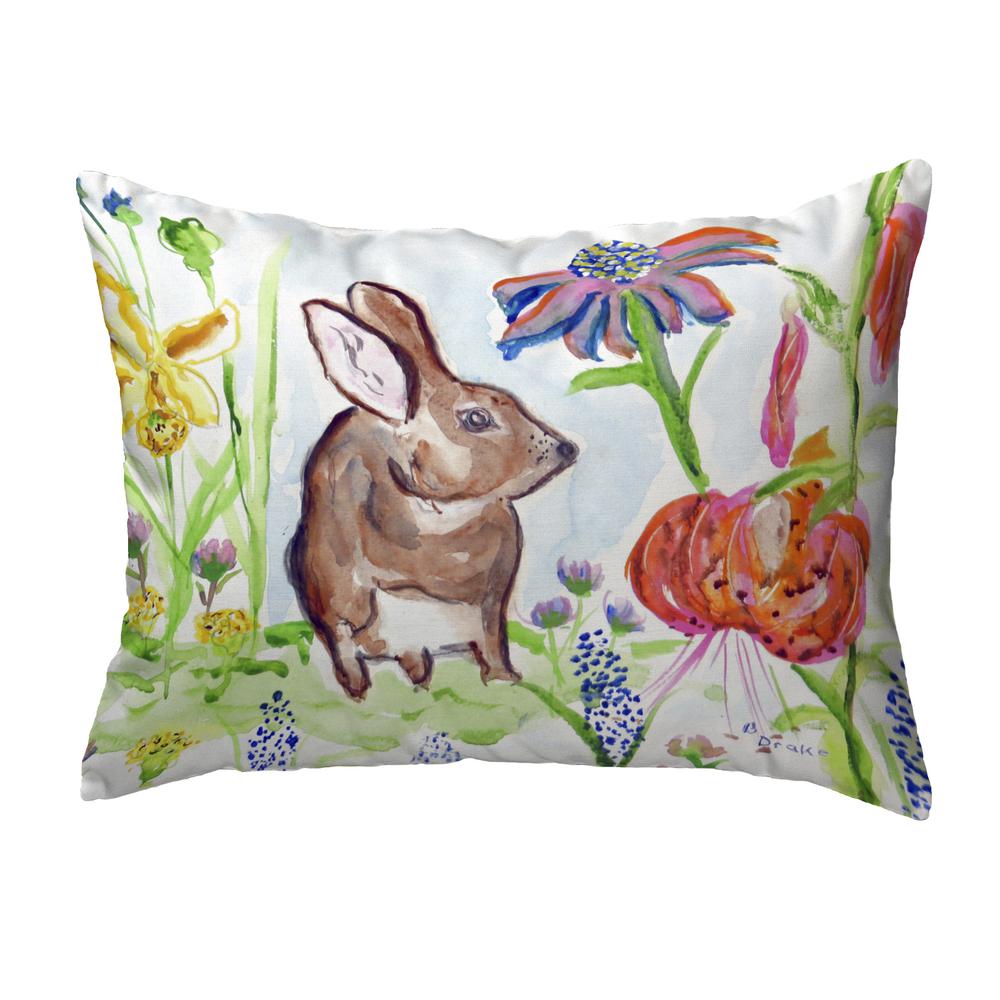 Brown Rabbit Right No Cord Pillow 16x20