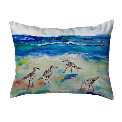 Betsy's Sandpipers No Cord Pillow 16x20