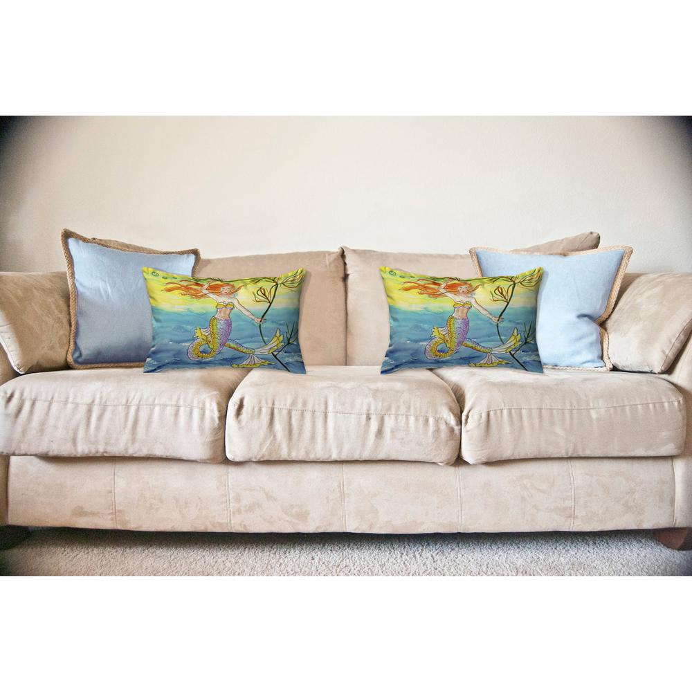 Betsy's Mermaid No Cord Pillow 16x20