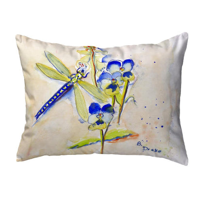 Blue DragonFly No Cord Pillow 16x20