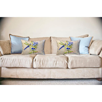 Blue DragonFly No Cord Pillow 16x20
