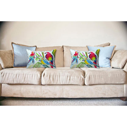Three Parrots No Cord Pillow 16x20