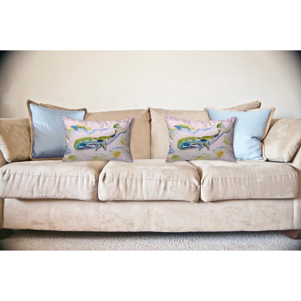 Whale No Cord Pillow 16x20