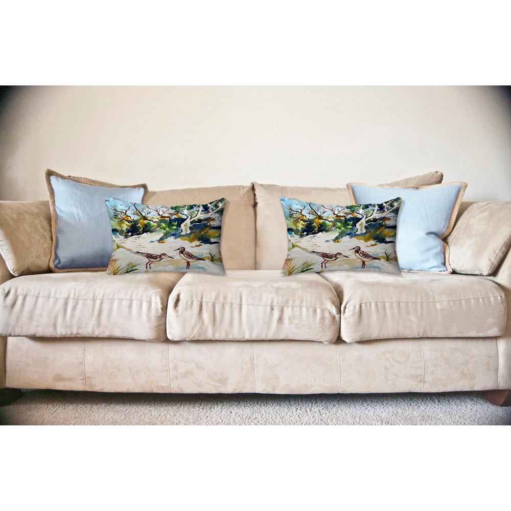 Tree & Beach No Cord Pillow 16x20