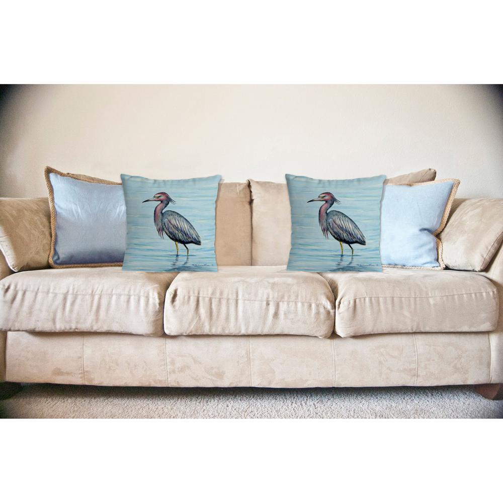 Dick's Little Blue Heron No Cord Pillow 18x18