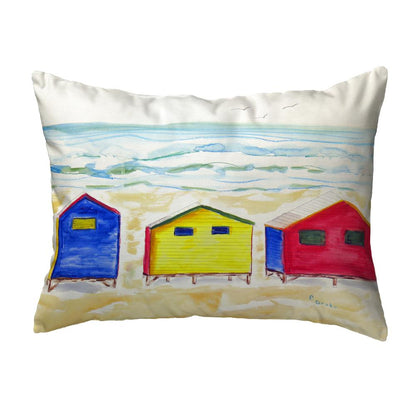 Beach Bungalows No Cord Pillow 16x20