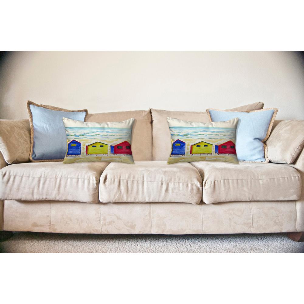 Beach Bungalows No Cord Pillow 16x20