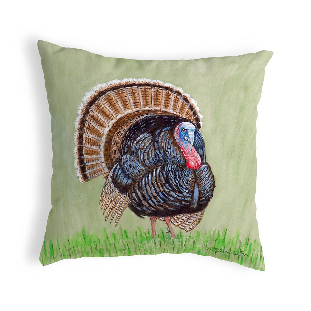 Wild Turkey No Cord Pillow 18x18
