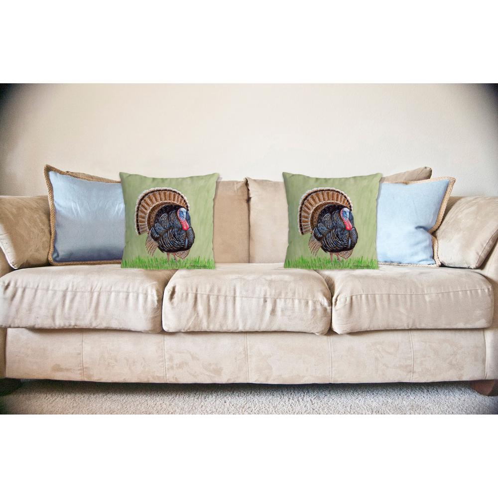 Wild Turkey No Cord Pillow 18x18