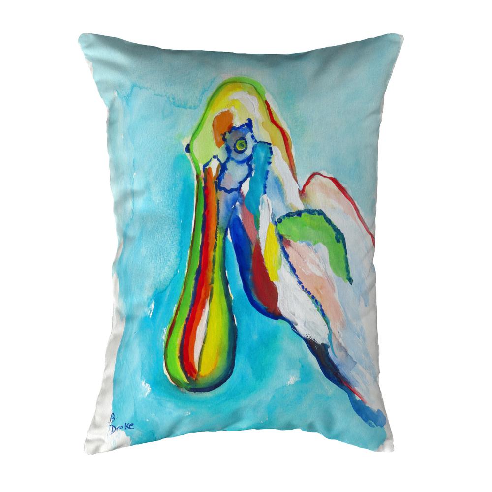 Spoonbill Head No Cord Pillow 16x20
