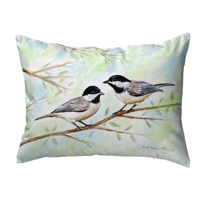 Dick's Chickadees No Cord Pillow 16x20