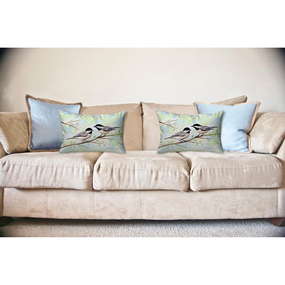 Dick's Chickadees No Cord Pillow 16x20