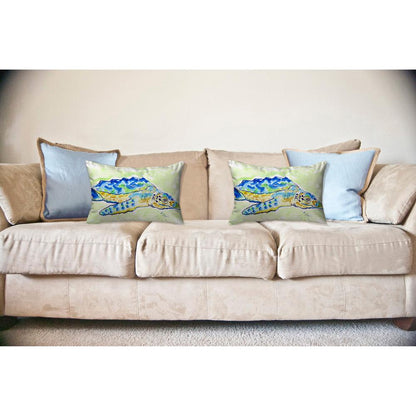Loggerhead Turtle No Cord Pillow 16x20