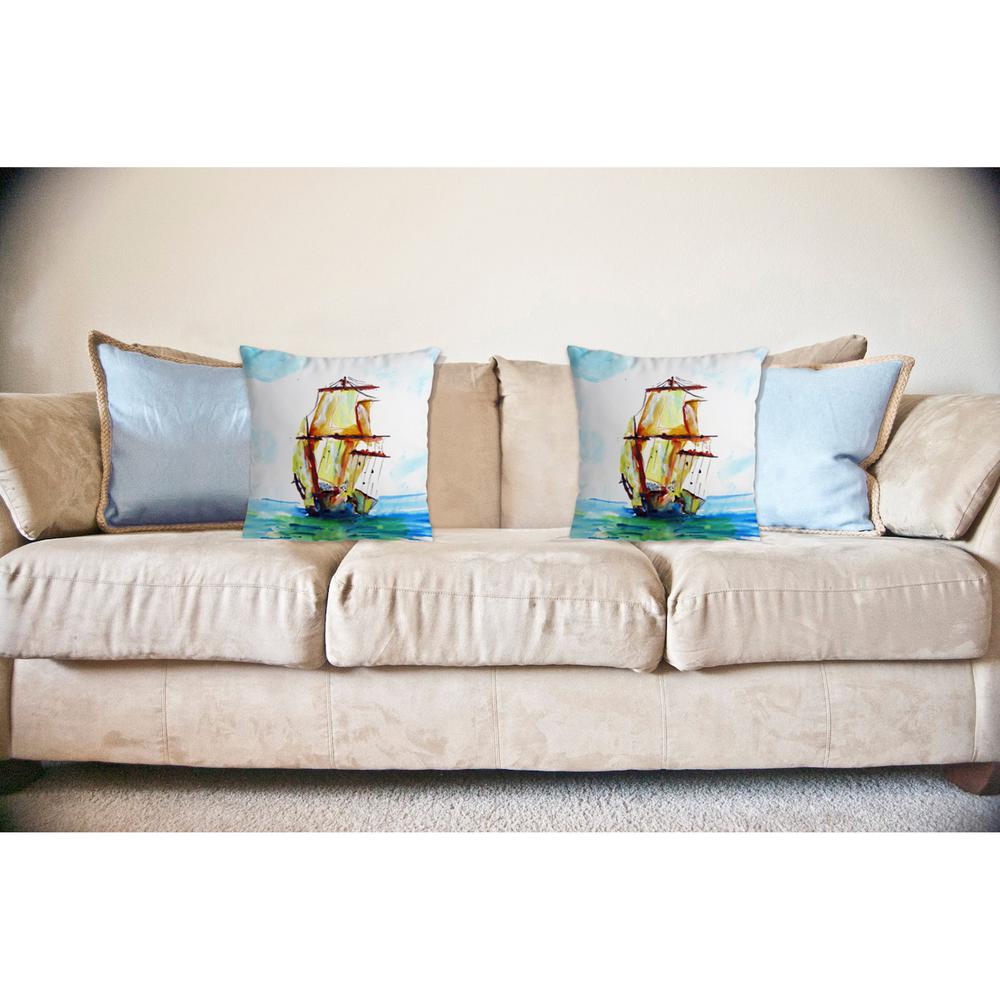 Tall Ship No Cord Pillow 18x18