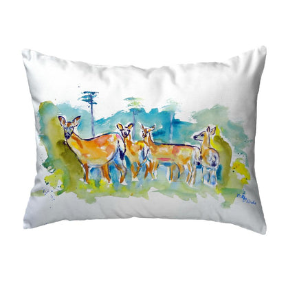 Deer Herd No Cord Pillow 18x18