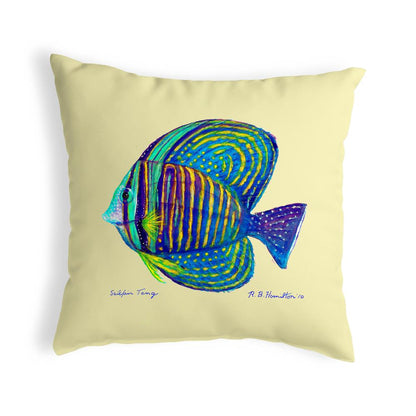 Sailfin Tang - Yellow No Cord Pillow 18x18
