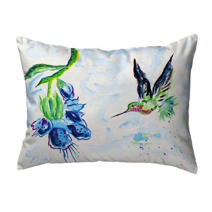 Hovering Hummingbird No Cord Pillow 16x20