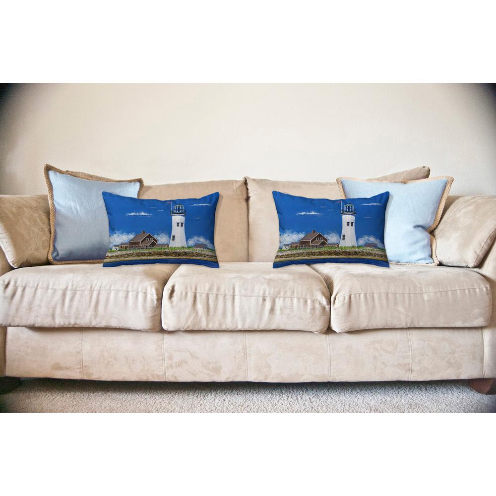 Scituate MA Lighthouse No Cord Pillow 16x20