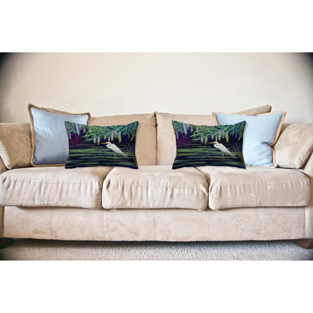 Egret Lagoon Noncorded Indoor/Outdoor Pillow 16x20