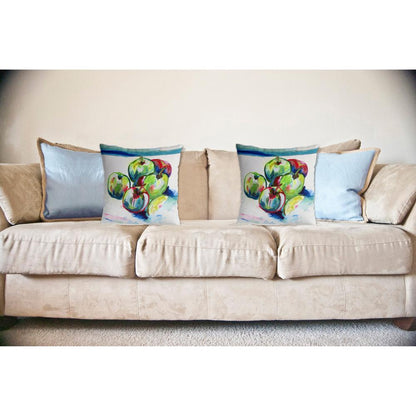 Green Apples No Cord Pillow 18x18
