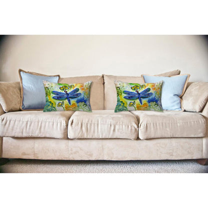 DragonFly's Garden No Cord Pillow 16x20