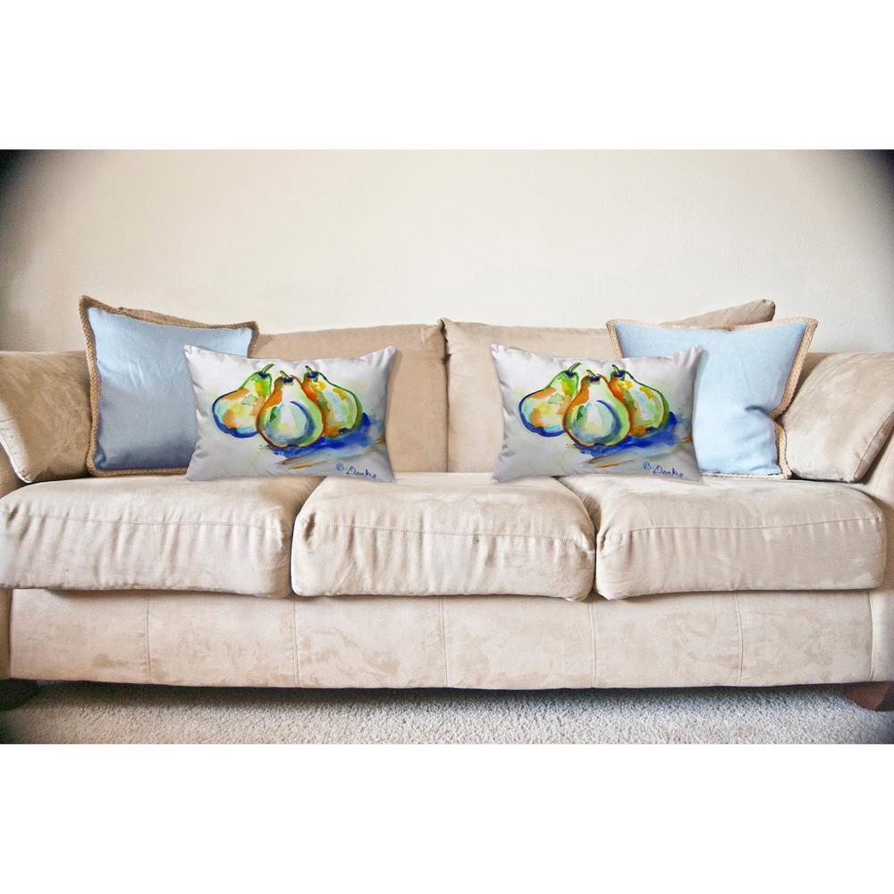 Three Pears No Cord Pillow 16x20