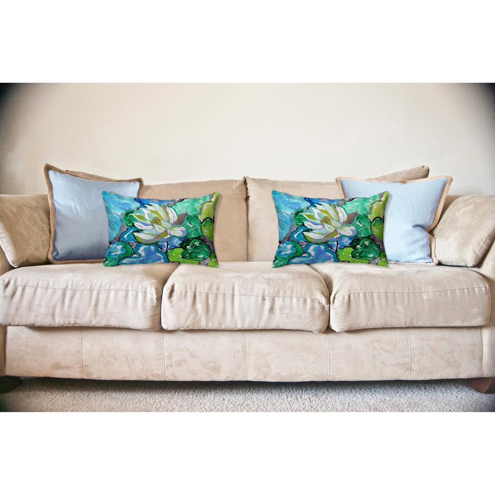 White Lily Noncorded Pillow 16x20