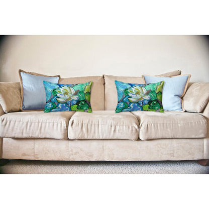 White Lily Noncorded Pillow 16x20