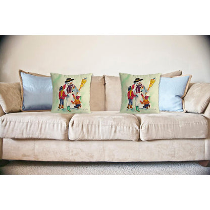 Snowman No Cord Pillow 18x18