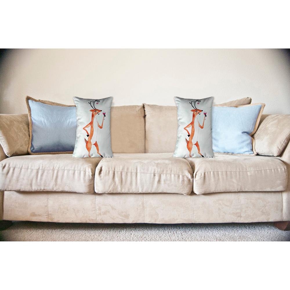 Deer Party No Cord Pillow 16x20