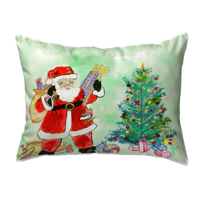 Santa & Tree No Cord Pillow 16x20