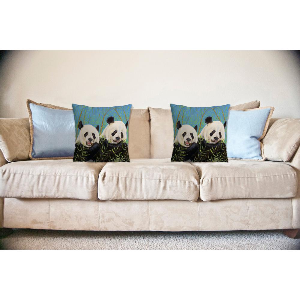 Pandas No Cord Pillow 18x18