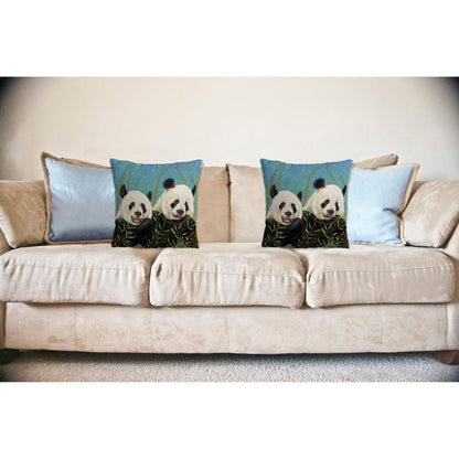 Pandas No Cord Pillow 18x18