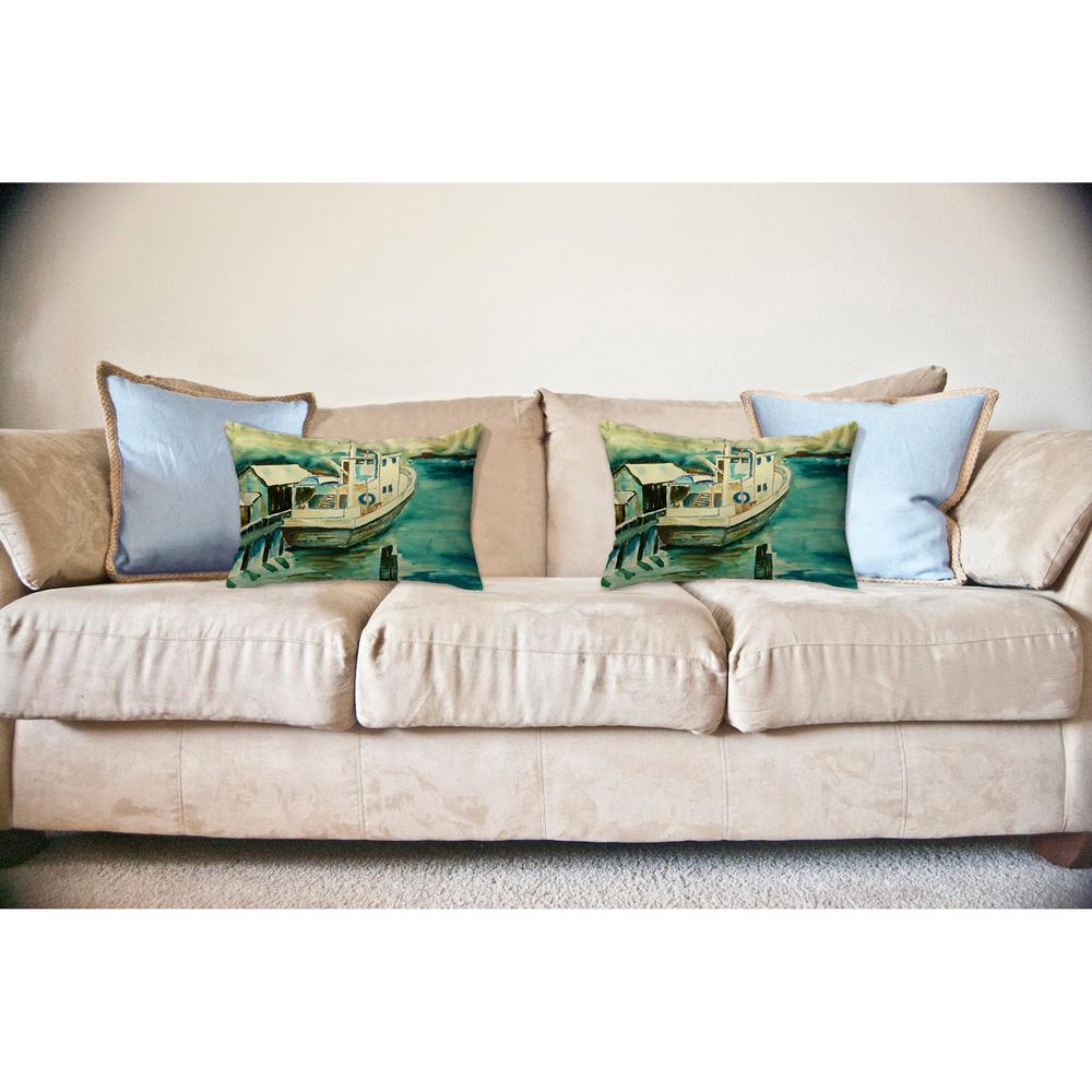 Oyster Boat No Cord Pillow 16x20