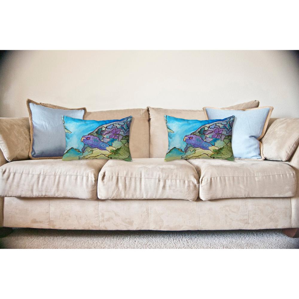 Purple Turtle No Cord Pillow 16x20