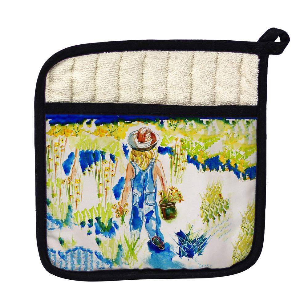 Garden Girl Pot Holder