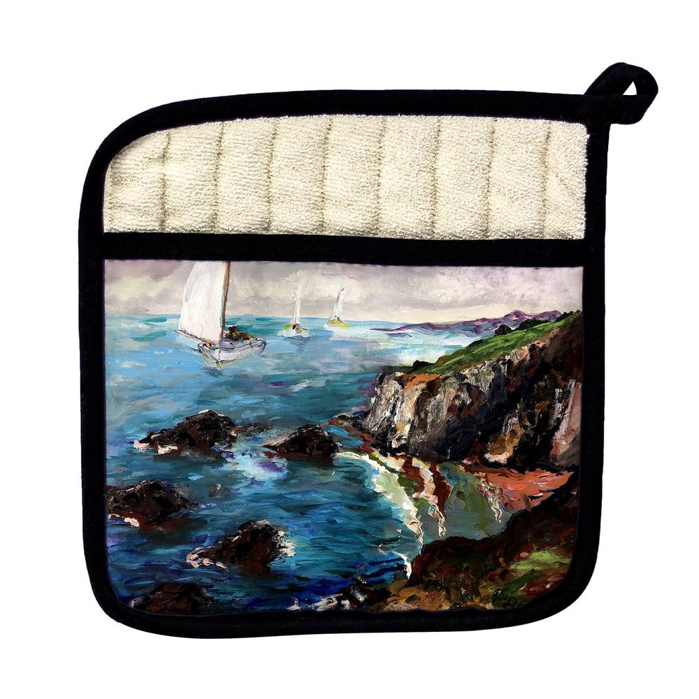 Sailing the Cliffs Pot Holder