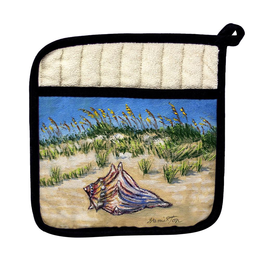 Conch Found Pot Holder