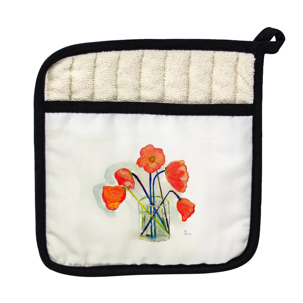 Poppies in Vase Pot Holder