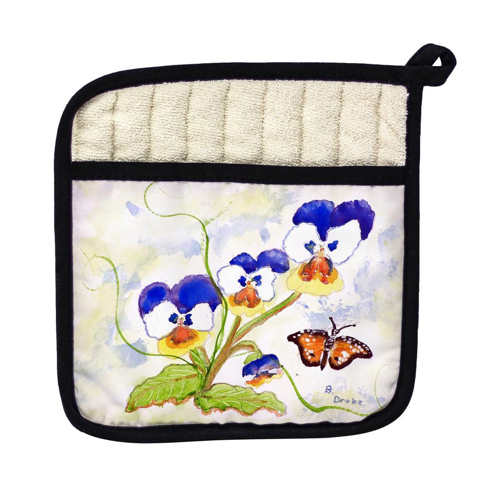 Pansies Pot Holder