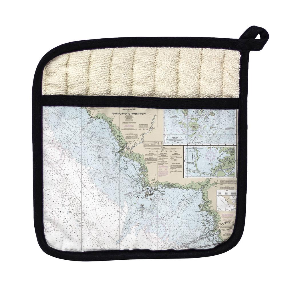 Crystal River to Horseshoe Point, FL Nautical MapPot Holder