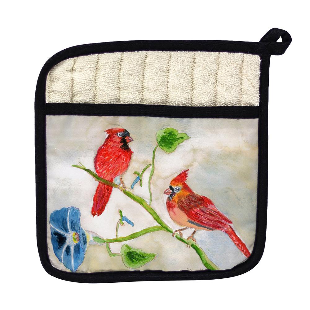 Betsy's Cardinals Pot Holder